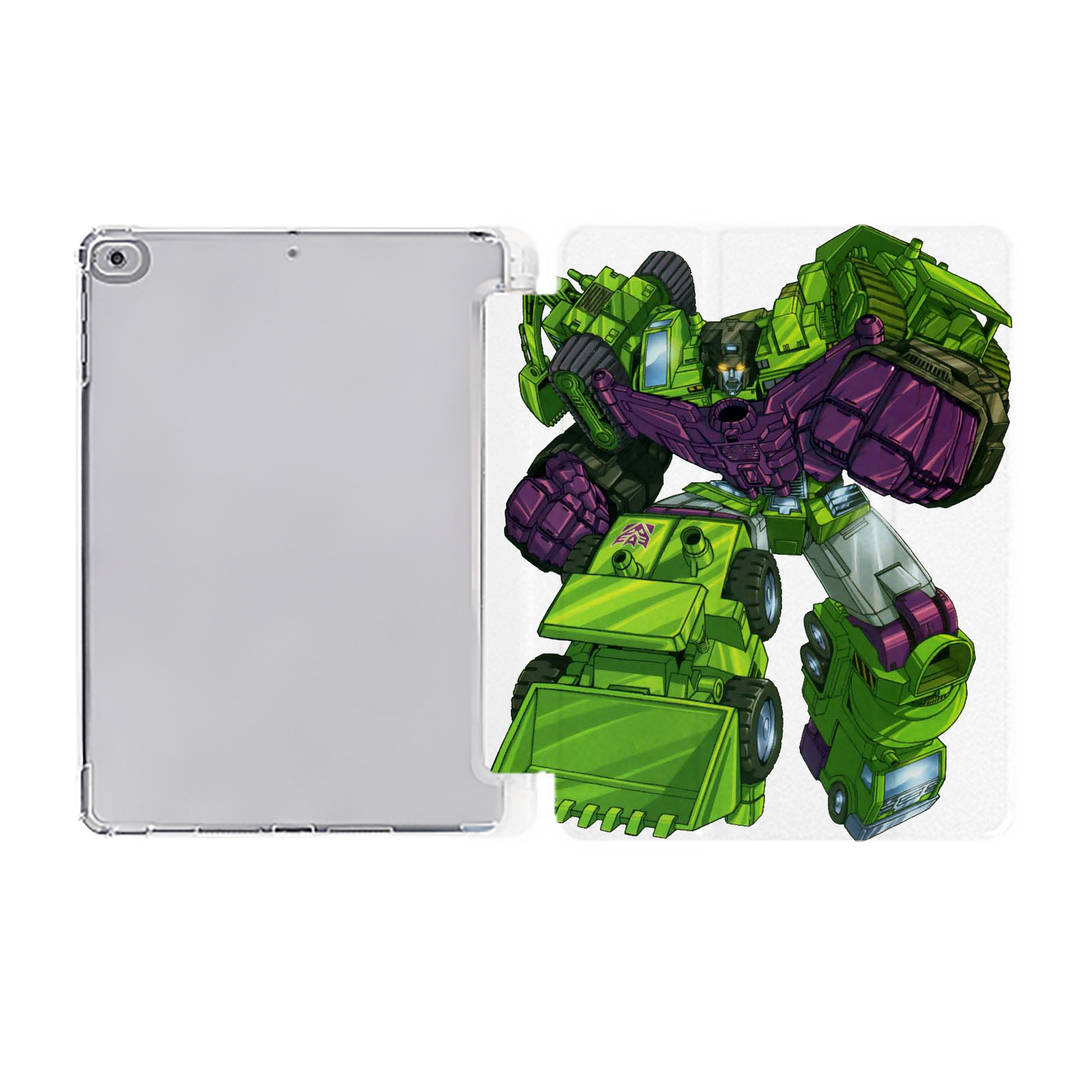（画像用）  IPad ケース ペン収納付き 三つ折りスタンド PUレザー×シリコン 対応機種9.5/10.5/10.9インチ
